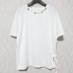 양품 MAGGY 긴자 매기 비둘기 디자인 쇼트 슬리브 T셔츠 컷소우 38 화이트 레이디스 헌 옷 중고 USED