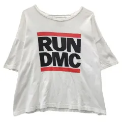 GU ジーユー ヴィンテージ RUN DMC プリンティング 白 半袖 Tシャツのサムネイル