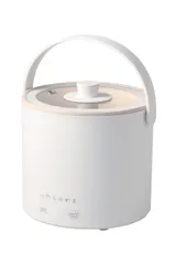 エレコム 保温調理鍋 800mL 1台6役【低温調理/蒸す/1合炊飯/煮る/煮込む/茹でる】 タイマー機能 コンパクト 蒸し皿付き ガラス蓋付き Hot a la Pot 卓上鍋 多機能調理なべ ケーブル長1.5m ホワイ [ホワイト] [(1) POT単品]のサムネイル