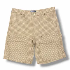 参考上代27500円 未使用 BoTT 25SS Plaid Double knee Short ダブルニーショーツ ハーフパンツ ボット 251BoTT16 ベージュ M （7108M）のサムネイル