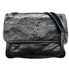 YSL ショルダーバッグ ブラック - メルカリ
