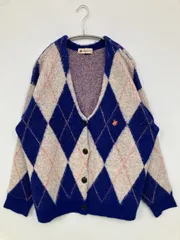 BEVERLY HILLS POLO CLUB ビバリーヒルズポロクラブ カーディガン/ボレロ M ブルー ナイロン その他総柄 ミドル丈 長袖 レディースのサムネイル