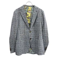 ETRO エトロ 21SS ツイードテーラードジャケット 211-1G108-1059 ブルー 48のサムネイル