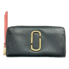 MARC JACOBS マーク ジェイコブス ザスナップショット コンチネンタルウォレット  ブラック×ピンクのサムネイル
