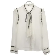 DOUBLE STANDARD CLOTHING ダブル スタンダード クロージング フリルブラウス 0204-350-183 ホワイト 36のサムネイル