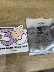 現地売切【韓国限定】ポケモン 30周年記念ステッカー ゼニガメ