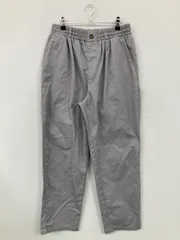 ILL’S イルズ チノパンツ LARGE グレー クロップド・半端丈 コットン 無地 ワイド・ルーズ テーパード レギュラー ウエストゴム・紐 メンズ