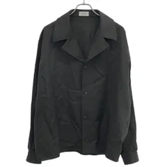 THE RERACS ザ リラクス 26SS OPEN COLLAR EASY JACKET オープンカラーシャツジャケット 26SS-REBL-489 ブラック系 48のサムネイル