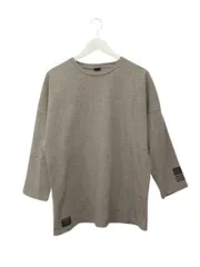 ビッグロゴ 七分袖 L Ｔシャツ ロンT  カットソー プリント グレー トップスのサムネイル