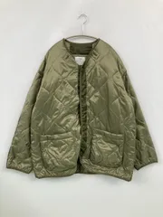 coen コーエン ブルゾン X-LARGE カーキ ナイロン 無地 キルティング ミドル丈 フードなし ボタン留め メンズのサムネイル