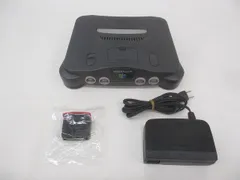  中古品 ゲーム NINTENDO 64 本体 NUS-001 動作品 メモリー拡張パック・周辺機器付きのサムネイル