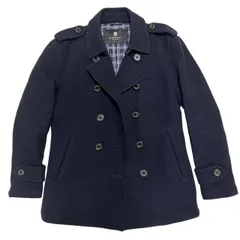 BLACK LABEL CRESTBRIDGE ブラックレーベルクレストブリッジ  Pコート ジャケット アウター ネイビー 紺 Mサイズ 51F24-223-28 ボタン メンズ ファッションのサムネイル