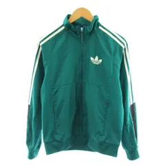アディダスオリジナルス adidas originals トラックジャケット ジップアップ ロゴ M 緑 グリーン /AN74のサムネイル