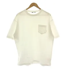 デンハム DENHAM Tシャツ L 白 ホワイト ラウンドネック 半袖 胸ポケット /DUのサムネイル