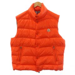 MONCLER ダウンベスト オレンジ サイズ1 - メルカリ