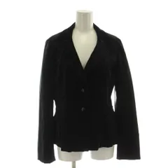 ソニアリキエル SONIA RYKIEL テーラードジャケット ジャケット 上着 38 黒 ブラック ベロア風 長そで 襟付き /DUのサムネイル