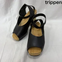 トリッペン Orinoco アンクルストラップウッドサンダル ブラック サイズ35 レディース - ISItems【USED】【古着】【中古】50160987のサムネイル