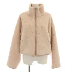 ファーファー furfur 25AW フラワービーズ刺繍ボアブルゾン アウター ハイネック F ピンク RWFJ254030 /YTのサムネイル