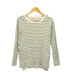 Miller (ミラー) SLOBE別注 リブボーダーカットソー RM244-2151SI ホワイト×グリーン FREE