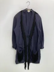 3.1 Phillip Lim スリーワンフィリップリム カーディガン/ボレロ XS ネイビー コットン 無地 フリンジ ミドル丈 長袖 レディースのサムネイル
