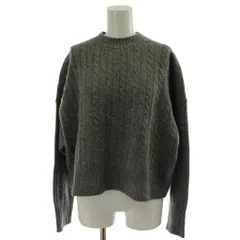 ジャーナルスタンダードレサージュ journal standard L'essage 24AW ケーブルショートプルオーバー ニット セーター グレー 長袖 /GGのサムネイル