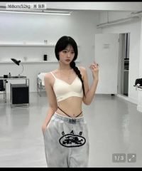 原宿限定Jungkookカルバンクライン レーサーロゴライトリーラインブラ