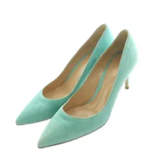 ジャンヴィトロッシ Gianvito Rossi パンプス ポインテッドトゥ スエード 37 24.0cm ミントグリーン /MI ■OSのサムネイル