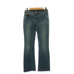 希少 00s D&G ドルチェ＆ガッバーナ ギミック ローライズデニム 白