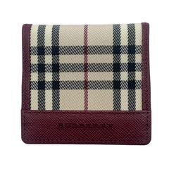 未使用】BURBERRY バーバリー ノバチェック コインケース レザー 赤