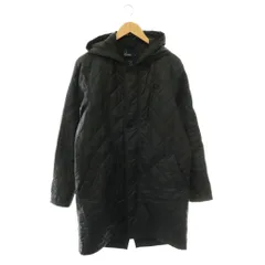 フレッドペリー FRED PERRY ×ラベンハム キルティングフーデッドコート 中綿 アウター ミドル丈 S 紺 ネイビー /HS ■OSのサムネイル