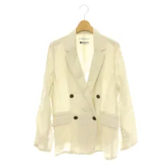 シンプリシテェ SIMPLICITE 25SS フレンチリネンテーラードジャケット 背抜き ライトベージュ /CX ■OSのサムネイル