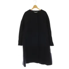 アドーア ADORE ウールモヘヤノーカラーコート アウター ロング 38 ネイビー /DO ■OSのサムネイル