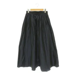 プルミエ アロンディスモン 1er Arrondissement 24AW タフタスカート ロング フレア 38 ネイビー /HK ■OSのサムネイル