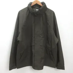 g■ユニクロ/UNIQLO ウインドプルーフスタンドブルゾン 311-473907【3XL】カーキ系/men's/G81【中古】■