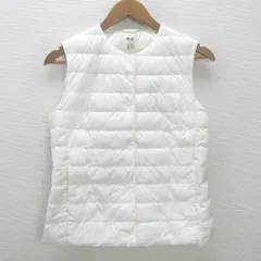 g■ユニクロ/UNIQLO ウルトラライトダウンベスト【M】白/LADIES/H73【中古】