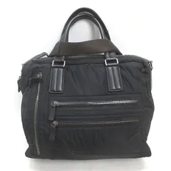 t■イタリア製■トッズ/TOD’S 2WAYナイロンブリーフケース/ショルダーバッグ/BAG■黒/35【中古】のサムネイル
