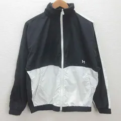 g■アンダーアーマー/UNDER ARMOUR ナイロンジャケット/1368901【SM】紺白/LADIES/80【中古】■