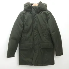 d■ユニクロ/UNIQLO ウルトラウォームハイブリッドダウンコート 【M】カーキ/MENS/94K【中古】