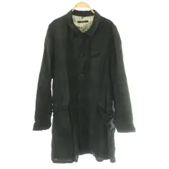 ジョンブル JOHNBULL リネンチェックコート M 黒 ブラック グレー /SS ■OSのサムネイル