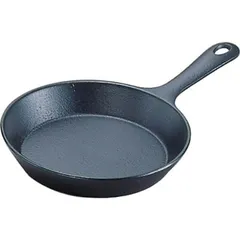 メーカー正規品 新品 Iwachu 岩鋳 ファミリーパン14 黒焼付 南部鉄器 フライパン 14cm IH対応 鋳鉄 日本製 24014のサムネイル