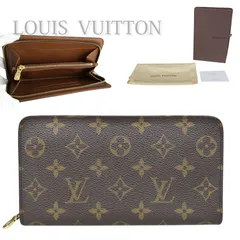 【中古】LOUIS VUITTON ルイヴィトン ポルトモネジップ 二つ折り財布 レディース モノグラム ブラウン 茶 ラウンドファスナー コンパクトウォレット 小銭入れ レザー 人気 定番 デイリー 通勤 M61735