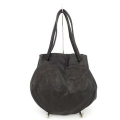 michiamo 美品 ミキアモ サークル フリル トート ハンド バッグ 本革