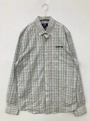 CUTTER&BUCK カッターアンドバック シャツ/ブラウス S/P ライトグリーン コットン チェック柄 刺繍 ミドル丈 長袖 ボタンダウン レギュラーカラー メンズのサムネイル