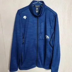 DESCENTE デサント ジャージ ジップアップ 起毛 ジャケット ブルー 105のサムネイル
