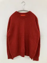 URBAN RESEARCH ROSSO ニット/セーター S レッド ウール・ニット 無地 長袖 ミドル丈 クルーネック(丸首) メンズのサムネイル