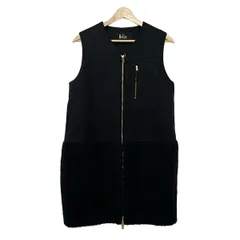 THE RERACS(リラクス) ベスト サイズ38 M レディース - 黒 ロング丈/中綿のサムネイル