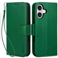 iPhone 16 ケース 手帳型 - スマホケース iPhone16 いiphone16ケース手帳型【横置き機能 ストラップ付き カードポケット付き 軽量】Arae アイフォン16 6.1インチ 2024新型 適応用 iphone16 財布型ケース カバー