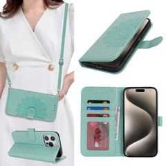 Cavor iPhone16 Pro 스마트폰 케이스 수첩형 iPhone16 Pro 숄더 케이스 어깨걸이 목걸이 비스듬히 숄더 케이스 iPhone16 Pro 수첩형 케이스 아이폰 16 Pro 케이스 카드 수납 iPhone16 Pro 지갑형 케이스 CASE[