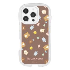 구루만디즈 리락쿠마 iPhone16 Pro 대응 크리스탈 클리어 케이스 총 무늬 GRC-372B