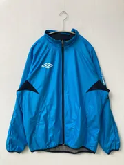UMBRO アンブロ ナイロンジャケット L スカイブルー 無地 ブランドロゴ フードなし メンズ